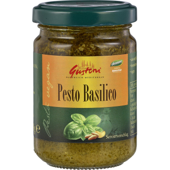 Gustoni Pesto Basilico, 140 g Glas