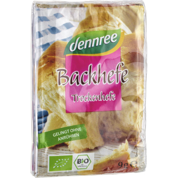 dennree Backhefe 3x9gr, 27 gr Packung