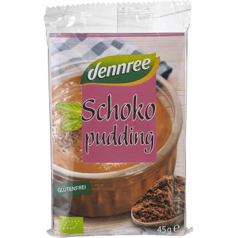 dennree Pudding Schoko 3 x 45 gr,135 gr Packung
