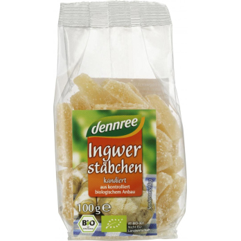 dennree Ingwerstäbchen, 100 gr Packung