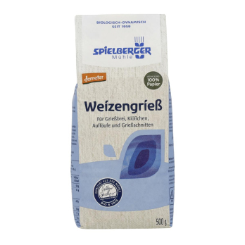 Spielberger Weichweizengrieß, 500 gr Packung