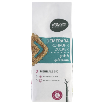 Naturata Demerara Rohrohrzucker, 500 gr Packung