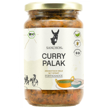 Sanchon Curry Palak, 330 ml Glas