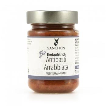 Sanchon Antipasti Arrabbiata, 190 gr Glas