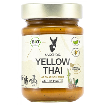 Sanchon Currypaste Yellow Thai, mild 190 g Glas