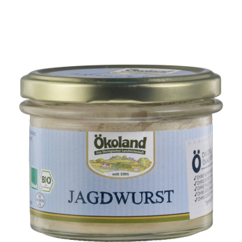 Ökoland Jagdwurst - Gourmet-Qualität, 160 gr Glas