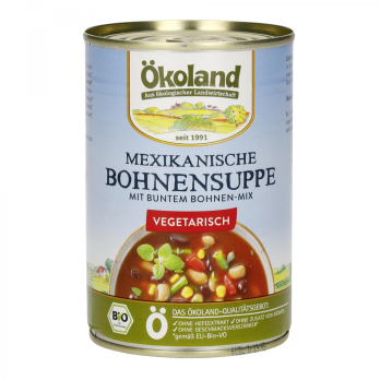 Ökoland Mexikanische Bohnensuppe, 400 gr Dose