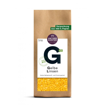 Antersdorfer Mühle Gelbe Linsen, 500 gr Packung