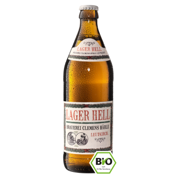 Brauerei Clemens Härle Lager Hell, 0,5 ltr Flasche