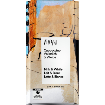 Vivani Cappuccino Schokolade, 100 gr Stück