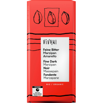 Vivani Zartbitter-Marzipan-Amaretto Schokolade, 10
