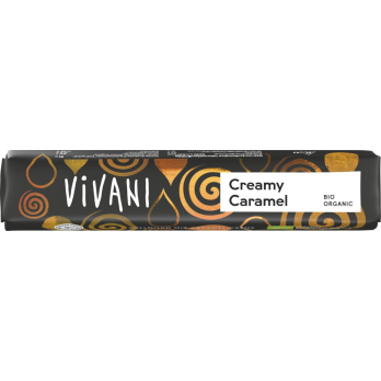 Vivani Creamy Caramel Schokoriegel, 40 gr Stück