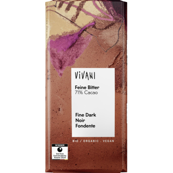 Vivani Feine Bitter 71% Cacao, 80 g Stück
