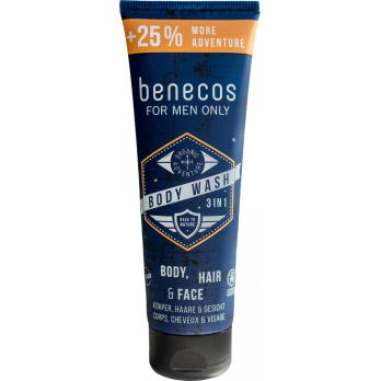 benecos Body Wash 3in1 for men only, 250 ml Tube