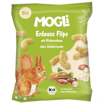 Mogli Erdnuss Flips, 30 g Beutel