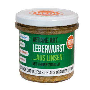 HEDI Naturkost Vegane Art.. Leberwurst mit, 140 gr