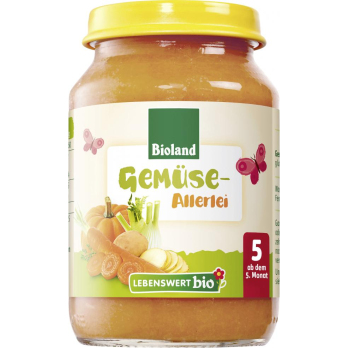 Lebenswert bio Gemüseallerlei, 190 gr Glas