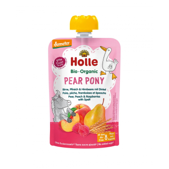Holle Pear Pony Birne, Pfirsich &  Himbeere mit Di