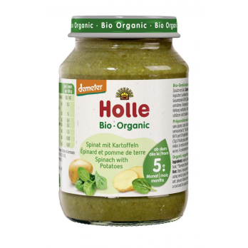 Holle Spinat mit Kartoffeln, 190 g Glas