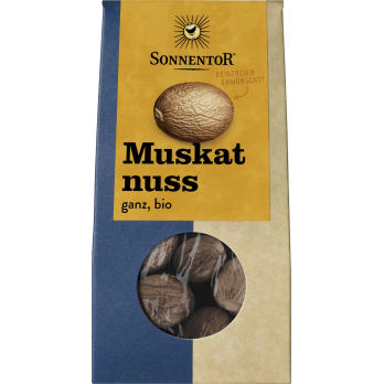 Sonnentor Muskatnüsse, ganz, 25 gr Packung