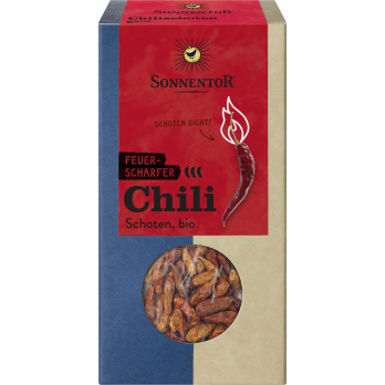 Sonnentor Chili, ganze Schoten, feuerscharf, 25 gr